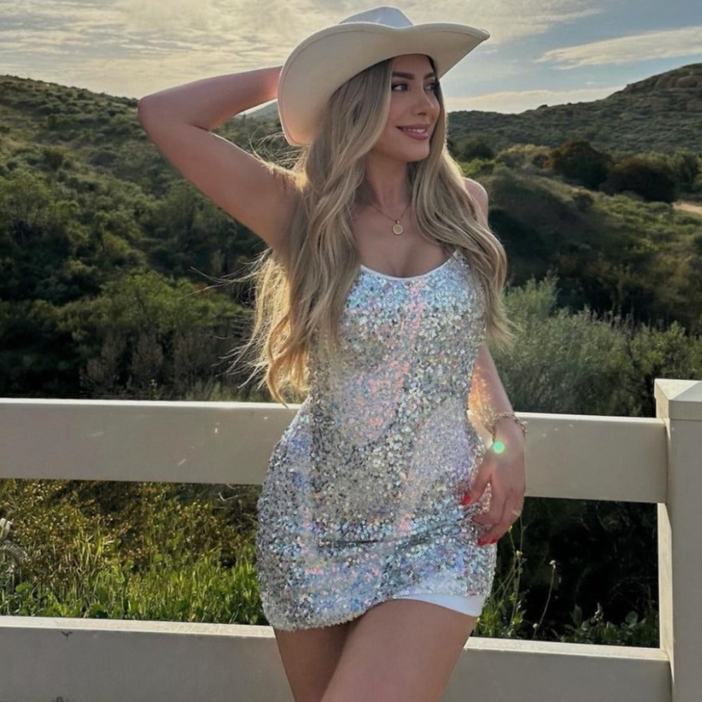 12th Tribe Cosmopolitan Sequin Mini Dress Size SS